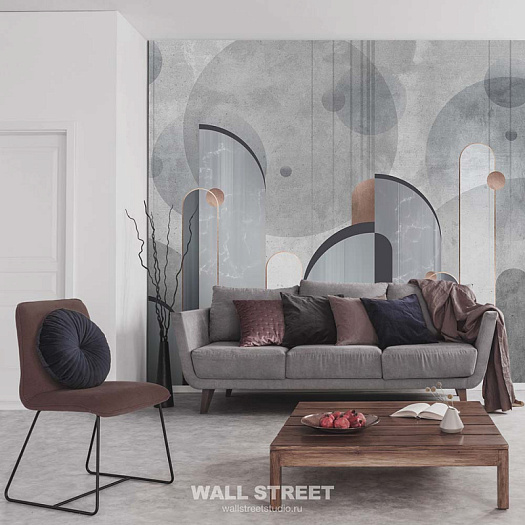 Фотообои в интерьере артикул Deco 24, АРТ-ДЕКО / DECO, Wall street