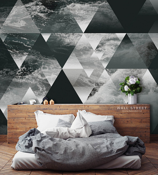 Фотообои в интерьере артикул Geometry 4, GEOMETRY, Wall street Фотообои в интерьере артикул Geometry 4, GEOMETRY, Wall street