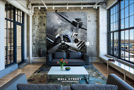 Фотообои в интерьере артикул podLOFT 10, podLOFT, Wall street Фотообои в интерьере артикул podLOFT 10, podLOFT, Wall street