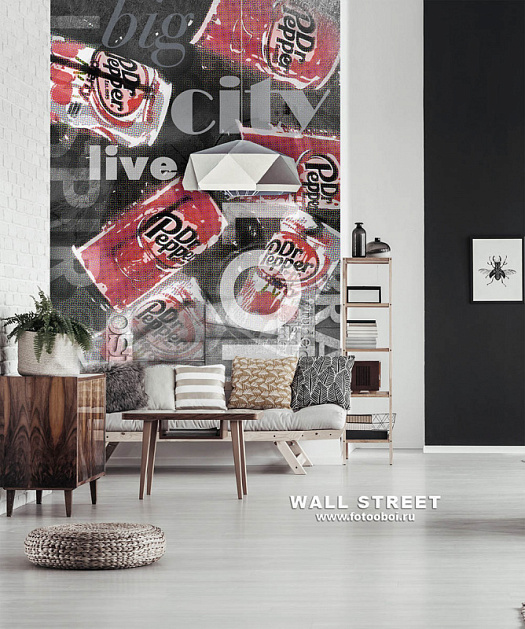 Фотообои в интерьере артикул podLOFT 8, podLOFT, Wall street Фотообои в интерьере артикул podLOFT 8, podLOFT, Wall street