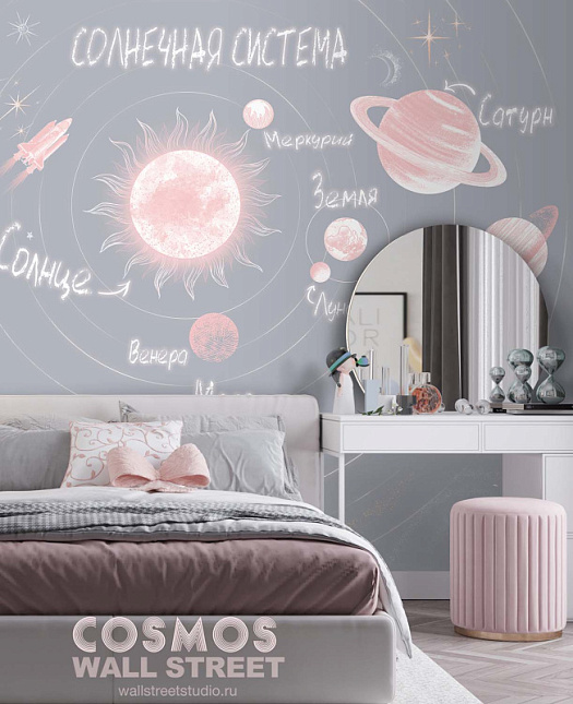Фотообои в интерьере артикул Cosmos 23, COSMOS, Wall street Фотообои в интерьере артикул Cosmos 23, COSMOS, Wall street