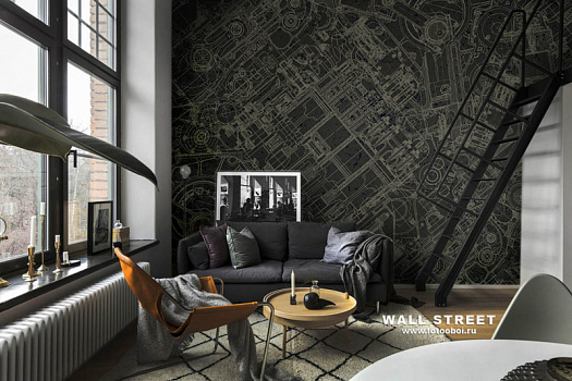 Фотообои в интерьере артикул Induction 5, ИНДУКЦИЯ / INDUCTION, Wall street