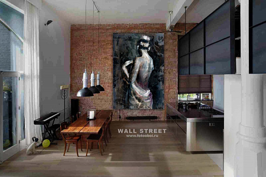 Фотообои в интерьере артикул podLOFT 27, ПОДЛОФТ / PODLOFT, Wall street